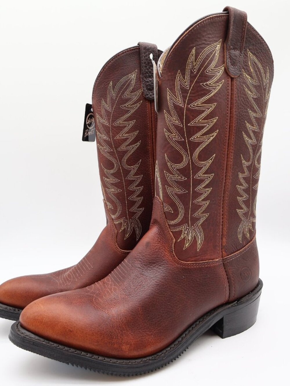 Double-H Boots Mens 8.5 D USA Leather Work Western Cowboy Boots NIB 3269 - Picture 3 of 16
